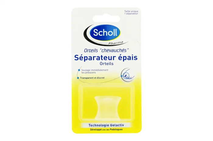 1 séparateur épais « orteils chevauchés »