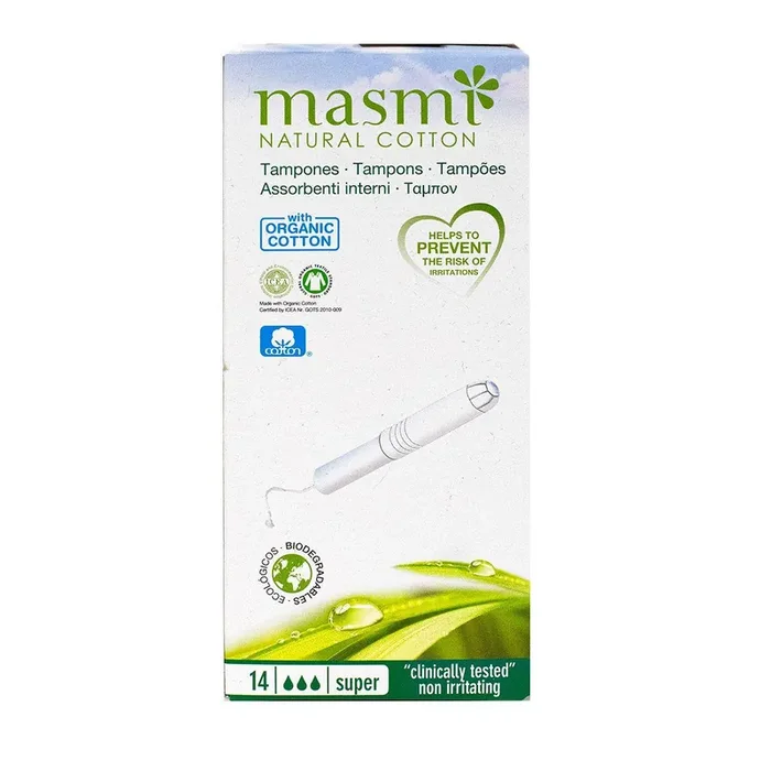 14 tampons Super Natural Cotton Masmi