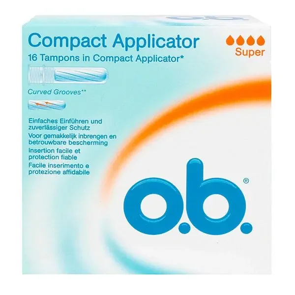 16 tampons Compact avec applicateurs super