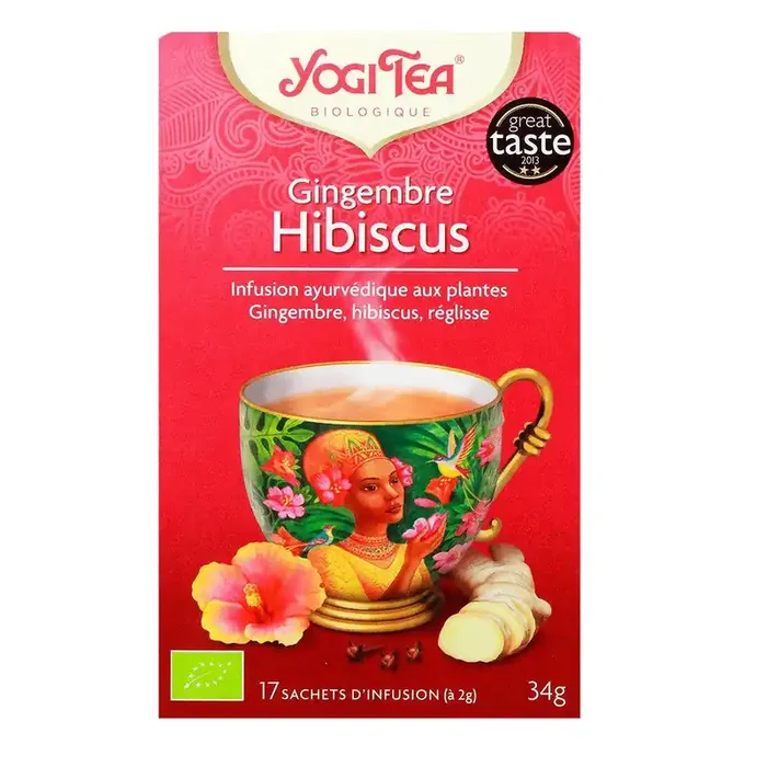 17 Sachets d‘infusion gingembre hibiscus