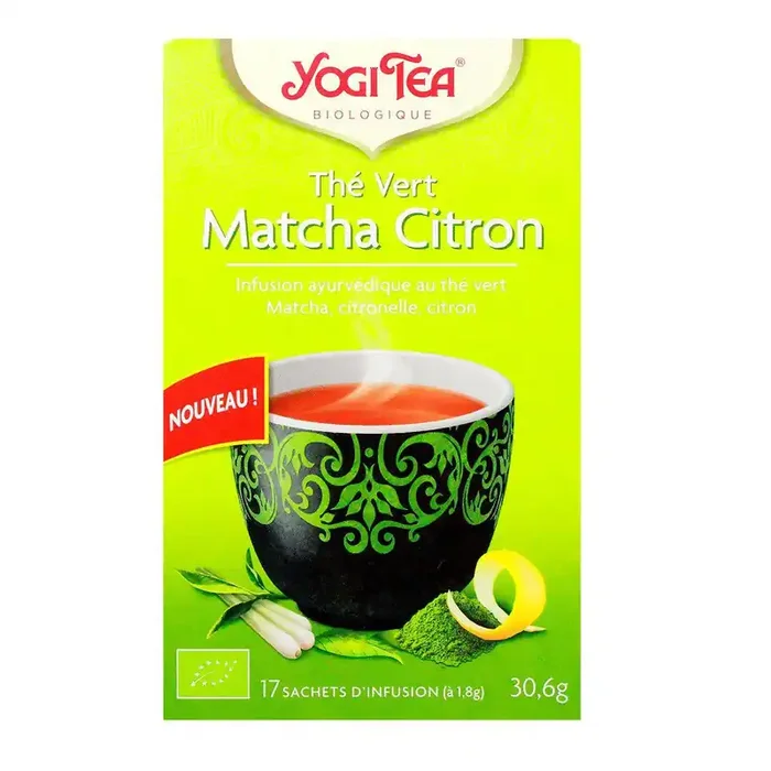 17 Sachets d‘infusion thé vert Matcha citron