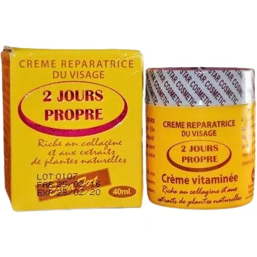 2 JOURS PROPRE ≡ Crème Réparatrice Eclaircissante “Extra”