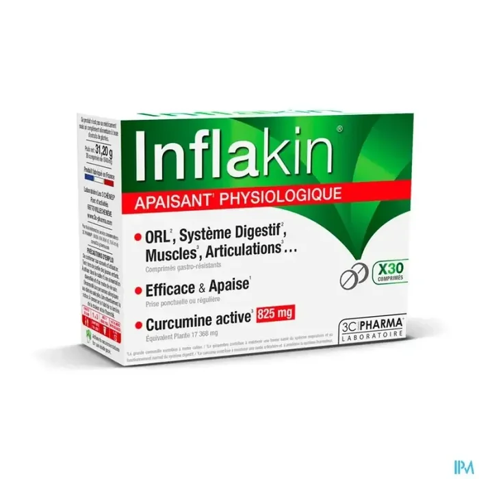 3c pharma inflakin apaisant physiologique comprimé 30