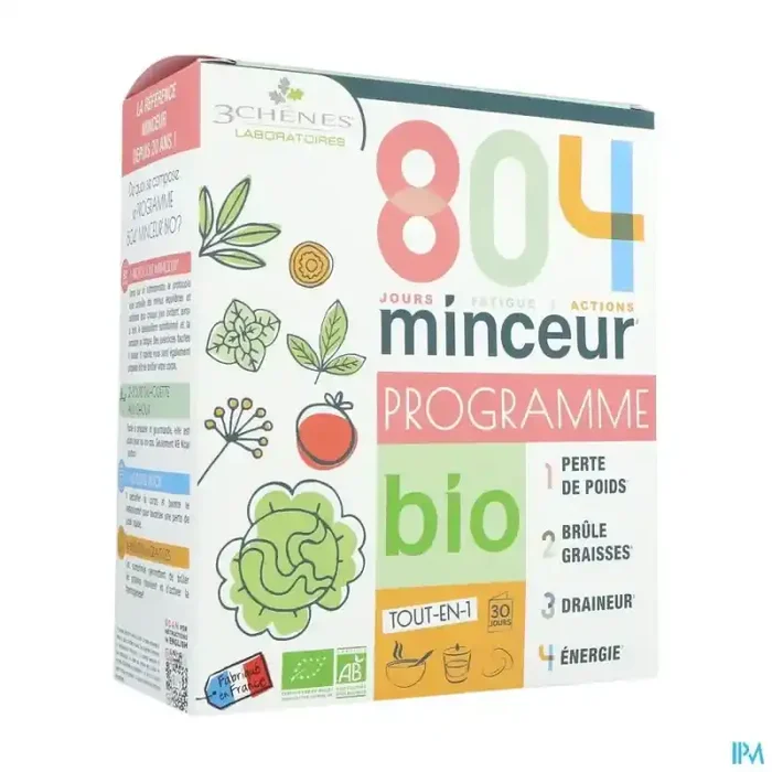 3chenes 804 bio pack minceur comprimé 16 + solution + soupe