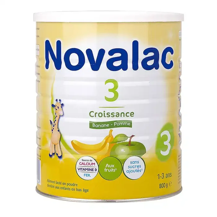 3ème âge lait bébé 1-3 ans banane-pomme 800g