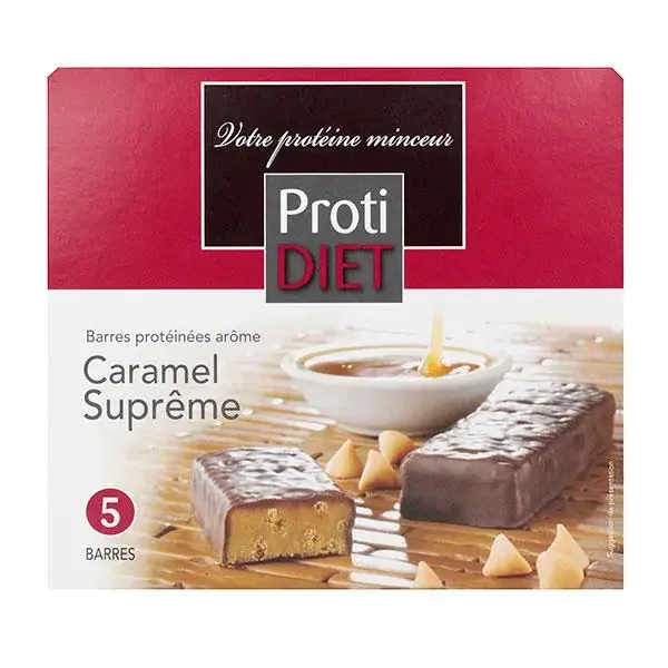 5 Barres protéinées caramel suprême