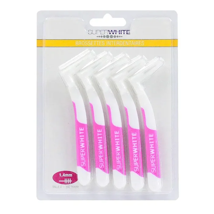 5 brossettes interdentaires taille 1 à 5 1,4mm (taille 4)