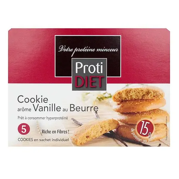 5 Cookies arôme vanille au beurre