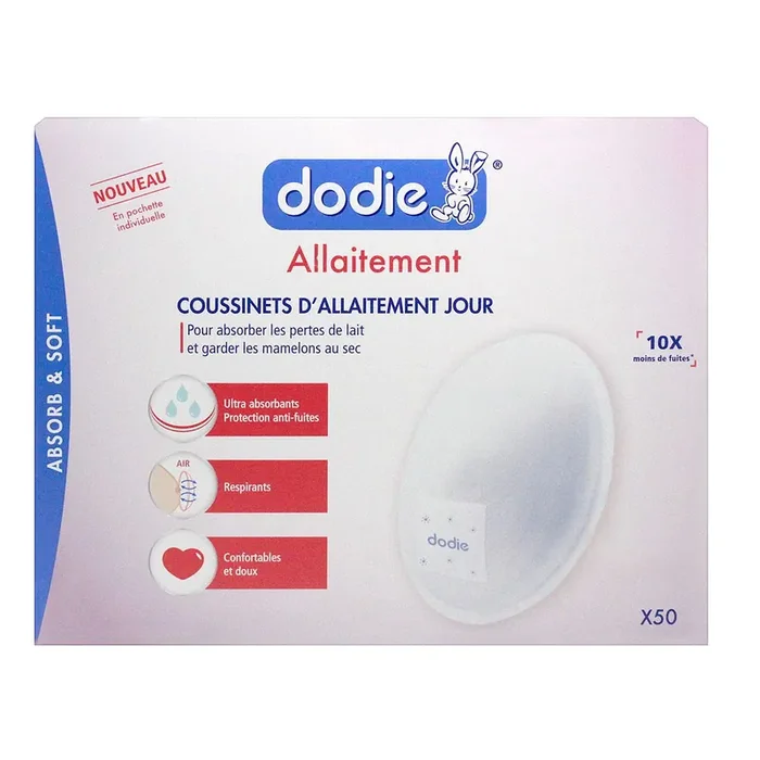 50 Coussinets d‘allaitement jour