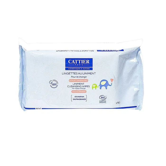50 lingettes Bébé au liniment