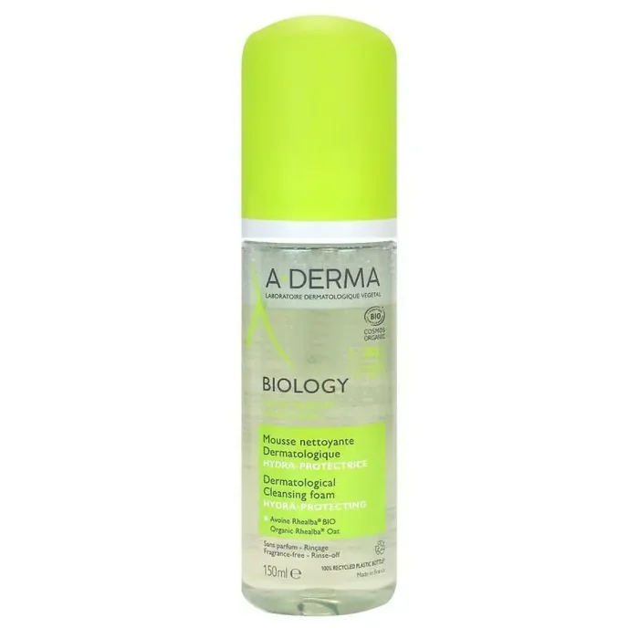 A-DERMA BIOLOGY Mousse nettoyante dermatologique hydra-protectrice 150mL