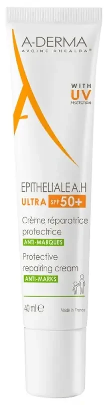 A-Derma Epithélial A.h Ultra 50+ – Crème Réparatrice Protectrice Anti-Marques 40 ml