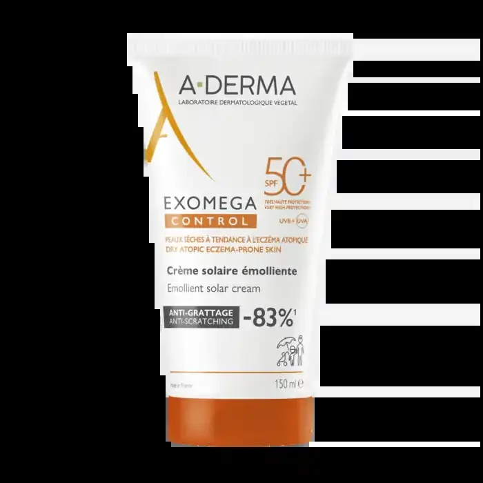 A-derma EXOMEGA Crème solaire émolliente SPF50+