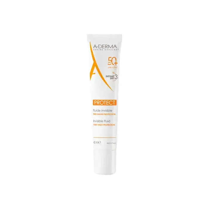 A-Derma Protect fluide invisible tres haute protection spf50+ 40ml