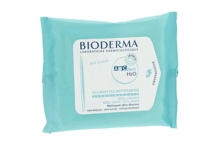 ABC Derm H2O lingettes biodégradables 10 lingettes