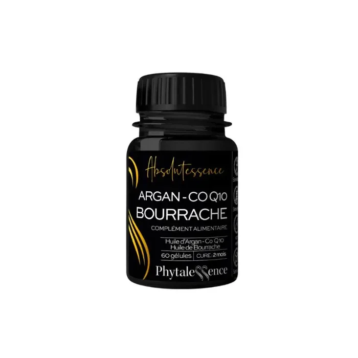 ABSOLUTESSENCE ARGAN COQ10 BOURRACHE 60 GELULES PHYTALESSENCE