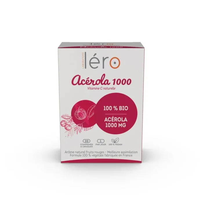 Acérola 1000 Bio 20 comprimés Lero