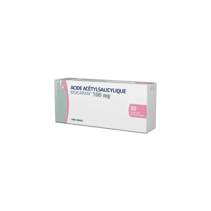 Acide acetylsalicylique biogaran 100mg comprimé gastroresistant 30