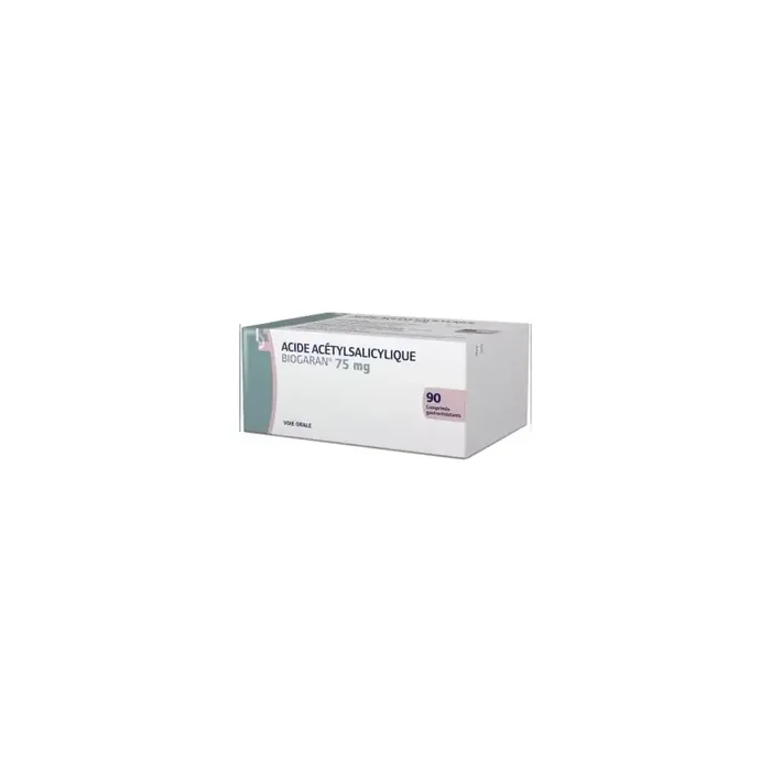 Acide acetylsalicylique biogaran 75mg comprimé gastroresistant 90