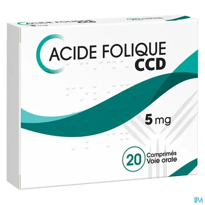 Acide folique ccd 5mg comprimé 20