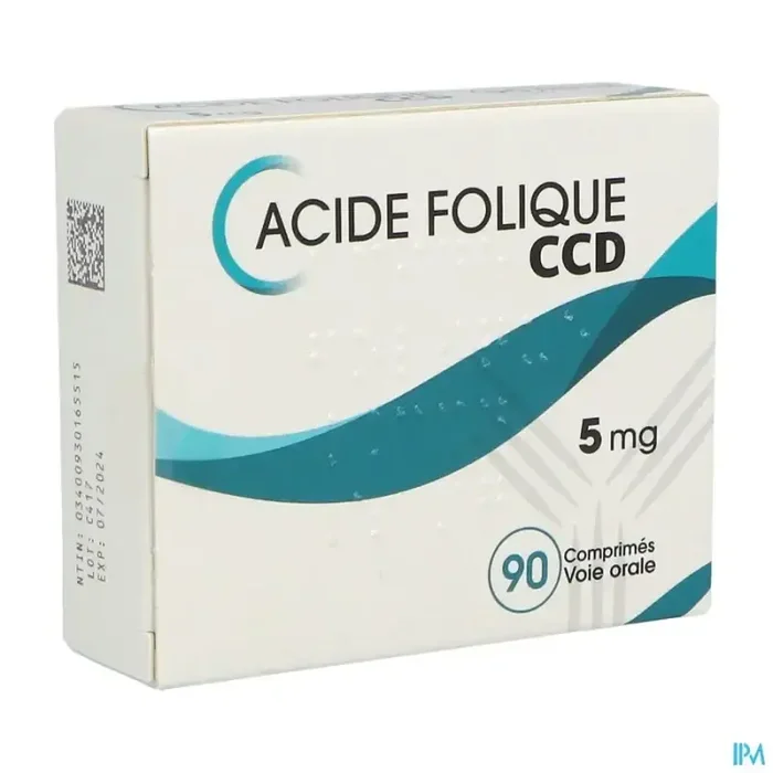 Acide folique ccd 5mg comprimé 90