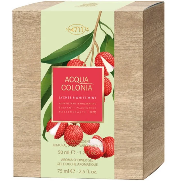 Acqua Colonia Lychee & White Mint – Coffret Eau de Cologne 50 ml + Gel Douche 75 ml