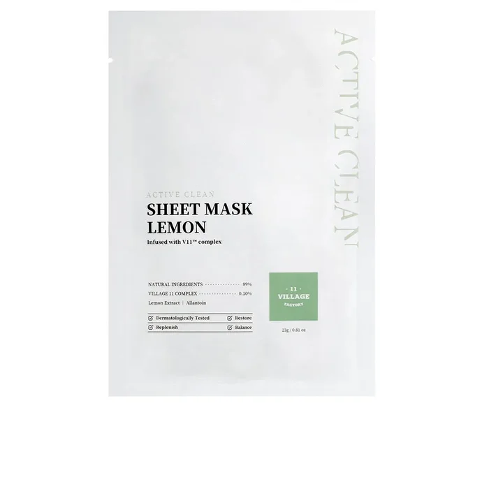ACTIVE CLEAN masque tissu citron 23 gr