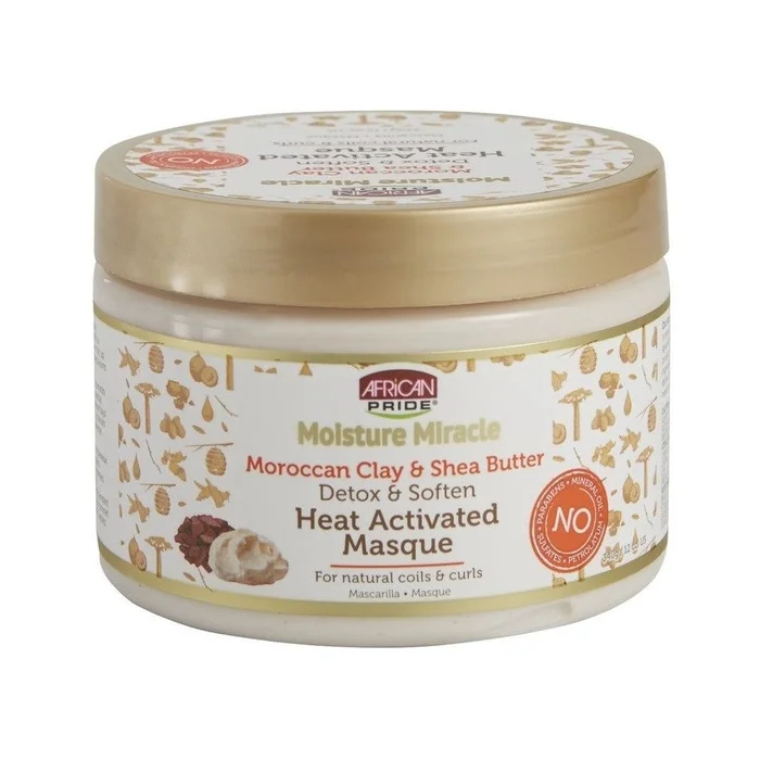 AFRICAN PRIDE MOISTURE MIRACLE ≡ Masque Capillaire Detox Karité Et Argile