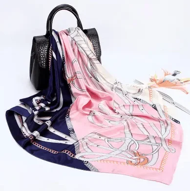AFROCLASS – Foulard Carré en Soie Grand N°05