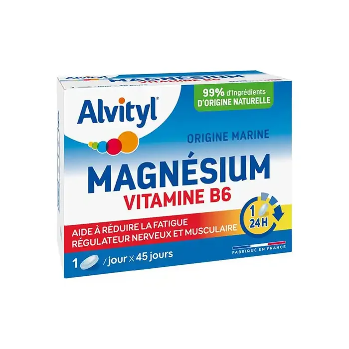 Alvityl Magnesium Vitamine B6 liberation prolongee 45 comprimes