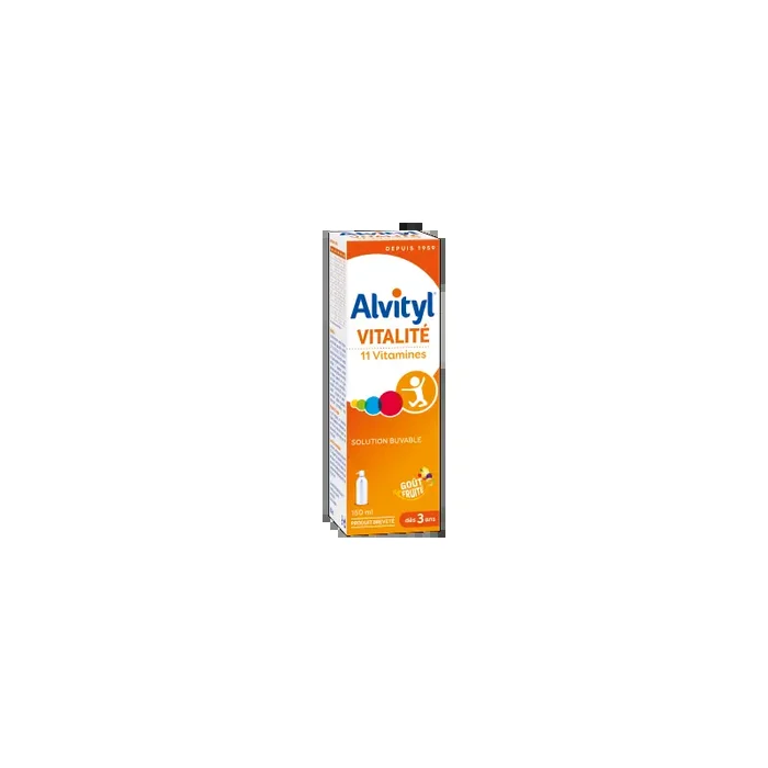 ALVITYL SOLUTION BUVABLE 11 VITAMINES 150ML URGO﻿