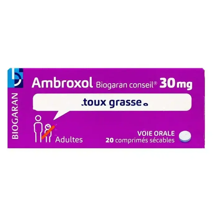 Ambroxol Biogaran conseil 30mg Comprimé – boîte de 20 cp.
