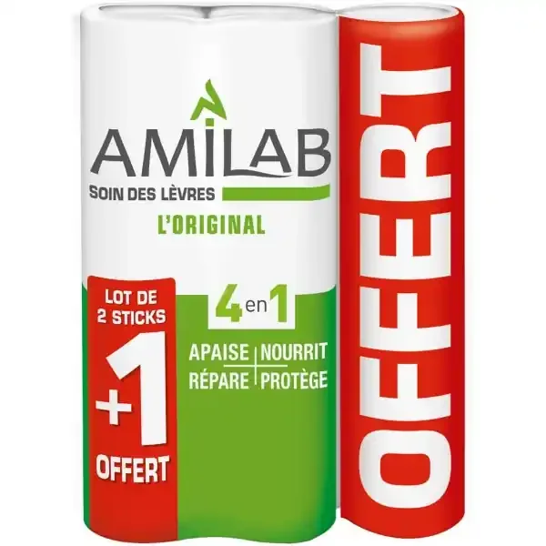 Amilab Stick Soin Trio 3 x 4,7 g