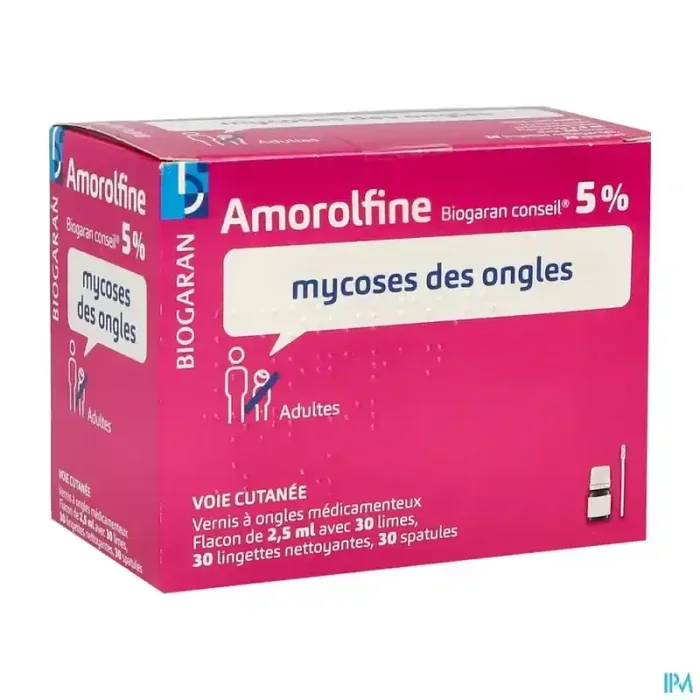 Amorolfine biogaran conseil 5% vernis ongles 2ml5