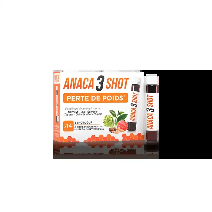 ANACA 3 SHOT PERTE DE POIDS X14 NUTRAVALIA