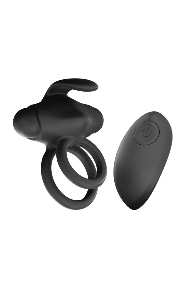 Anneaux vibrants “Mr & Mrs Vibe” – 16 modes – Homme – Noir