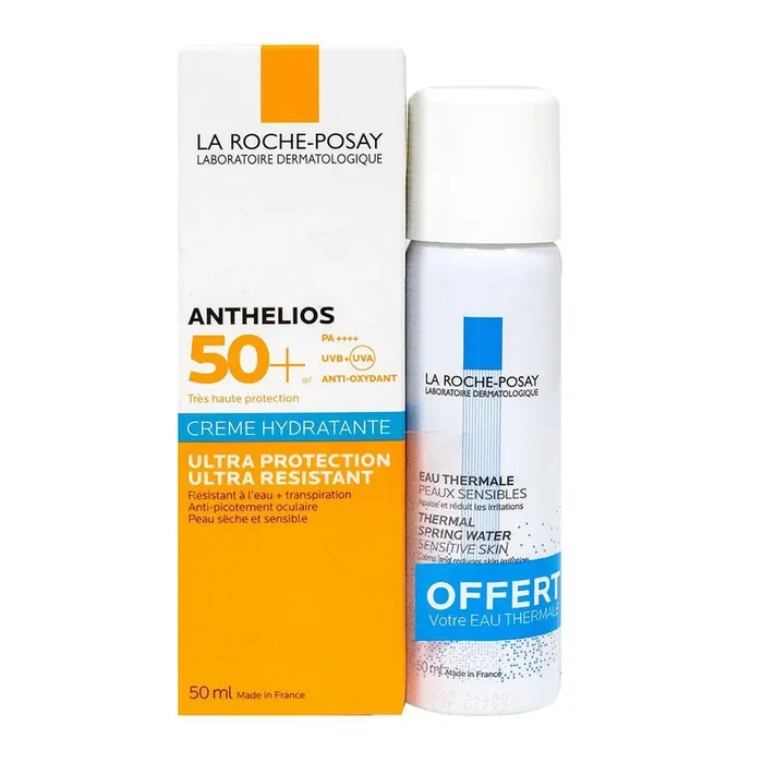 Anthelios crème solaire 50ml et eau thermale 50g