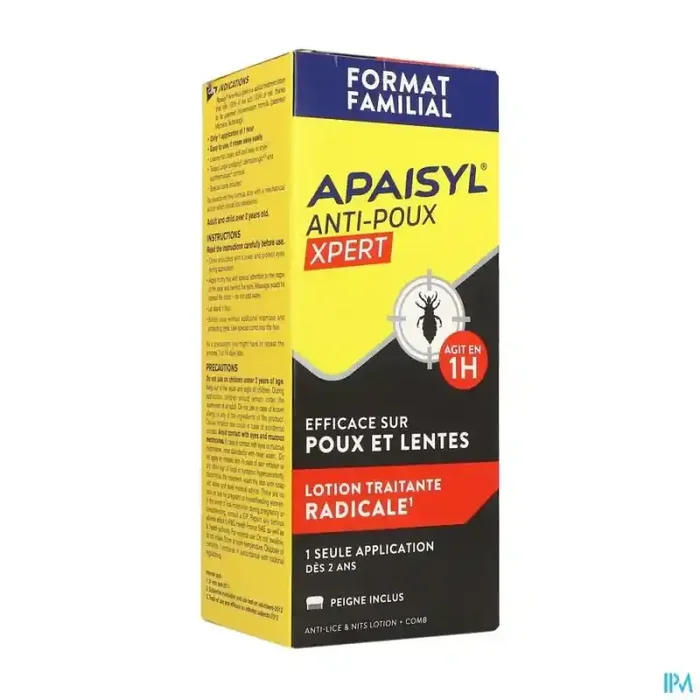 Apaisyl xpert poux lentes 200ml