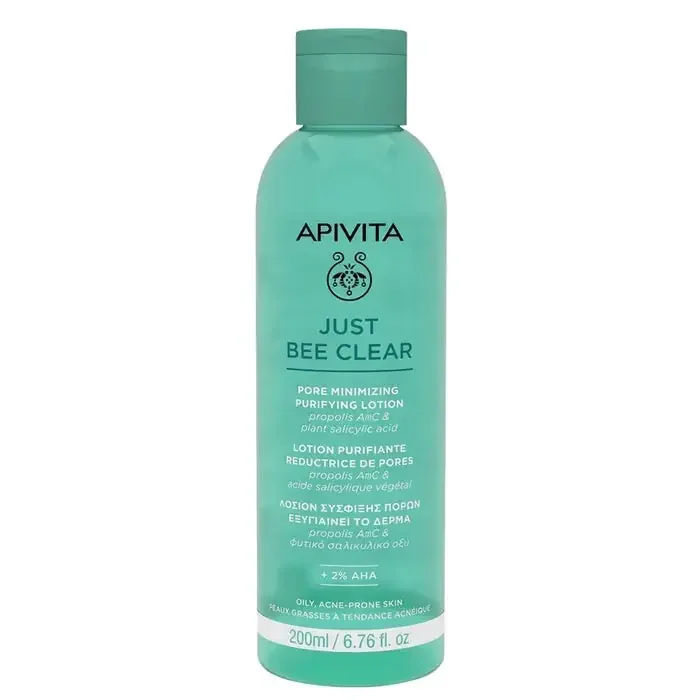 Apivita Just Bee Clear Lotion Purifiante Réductrice de Pores 200ml