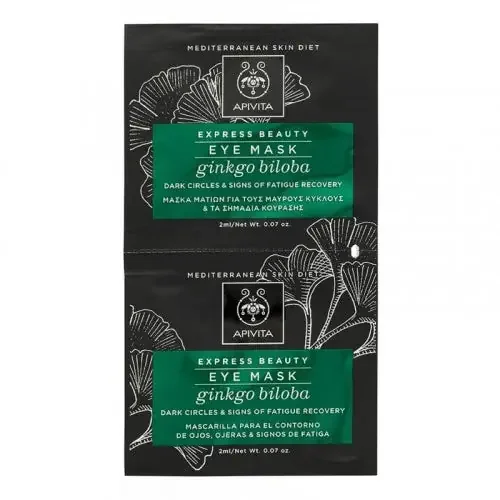 APIVITA MASQUE CONTOUR DES YEUX GINKGO BILOBA Cernes / Fatigue – 2 Masques