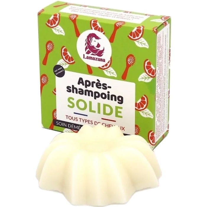 Après-Shampooing Solide – Démêlant et Nourrissant Bio 80g