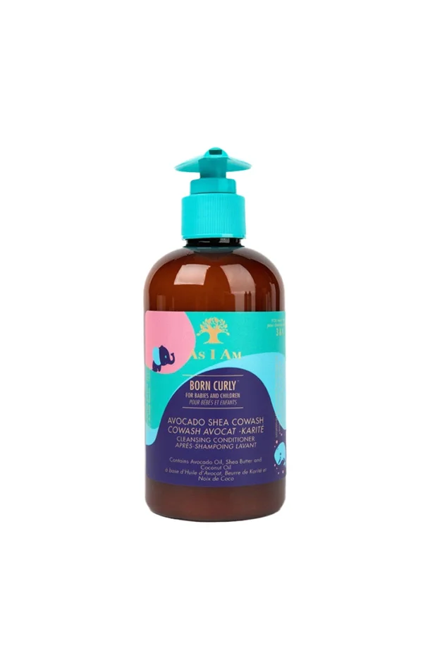 Après-shampoing lavant – Born Curly – Avocat & karité – Enfant & bébé – 240 ml