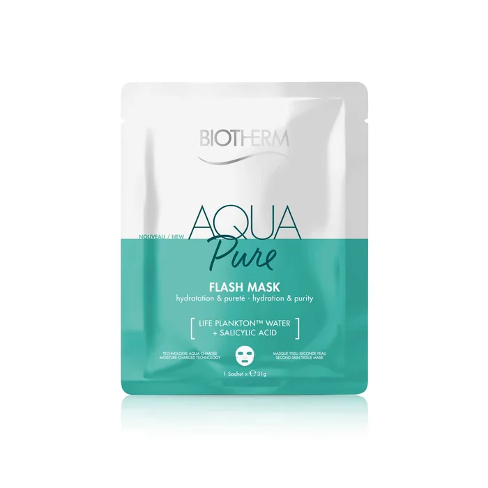 Aqua Pure Flash Mask – Masque Tissu – Hydratation Flash & Pureté Instantanée 31g