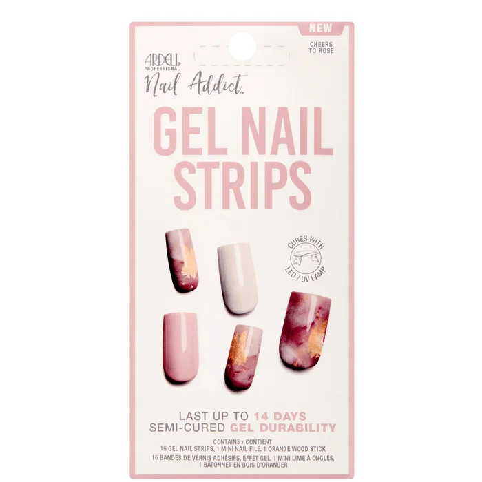 Ardell LED Gel Nail Art Strips – Cheers to Rose