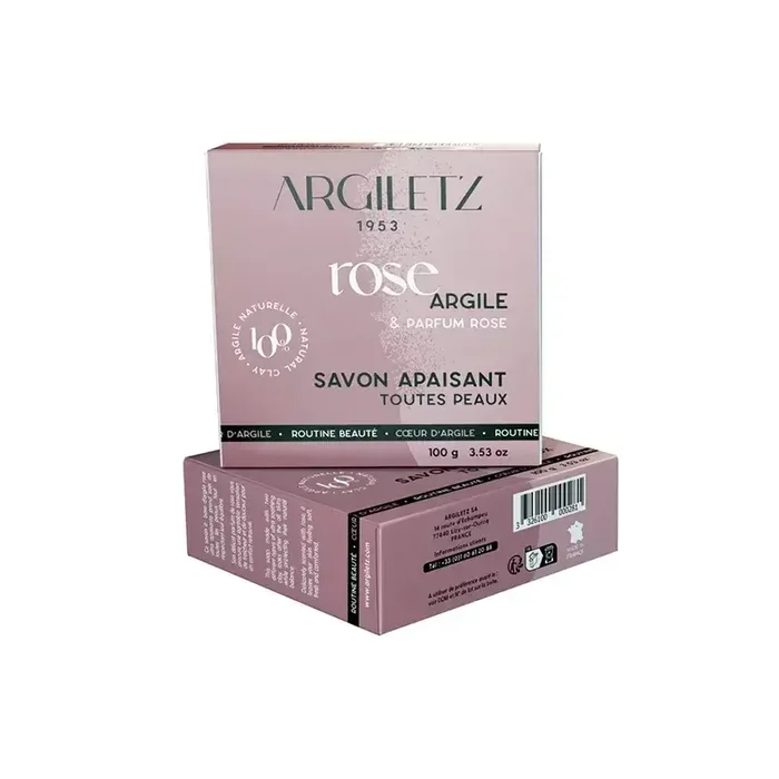 Argiletz savon apaisant argile rose parf rose 100g