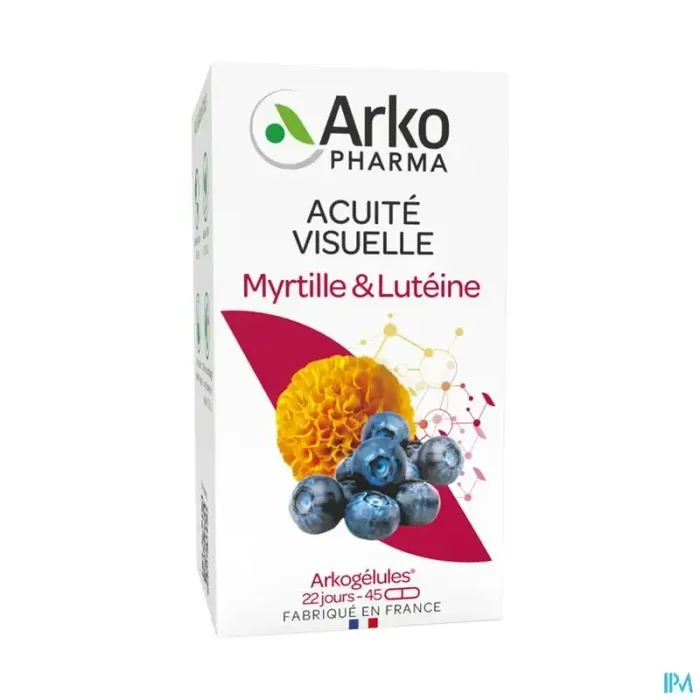 Arkogélules acuite visuelle myrtille luteine gélule 45