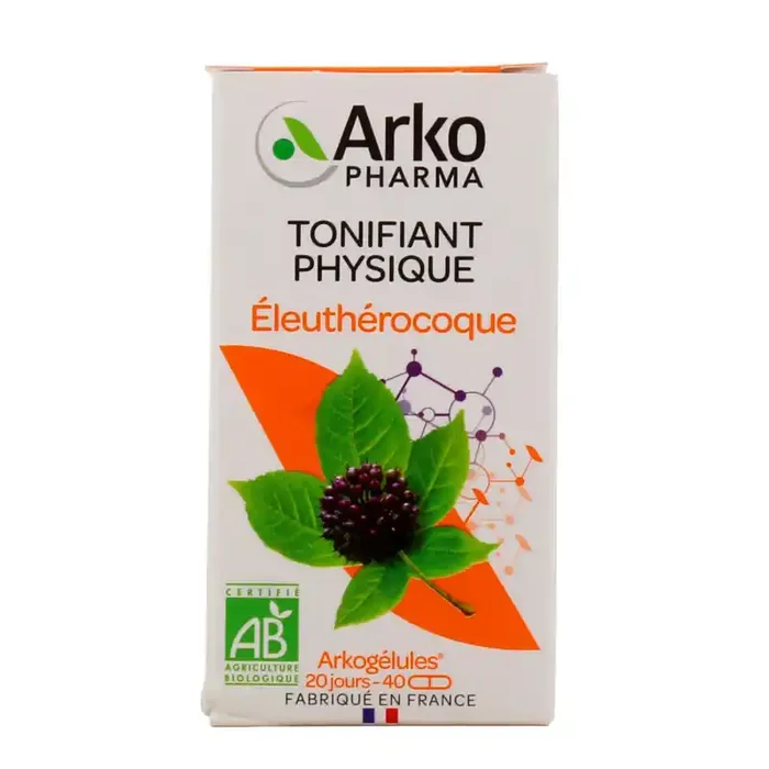 ARKOGELULES ELEUTHEROCOQUE BIO 40 CAPSULES ARKOPHARMA