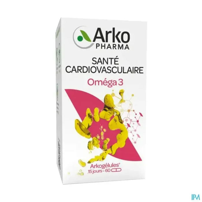 Arkogélules omega 3 origine marine capsule 60