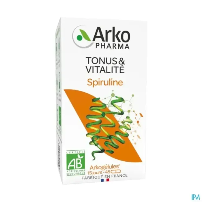 Arkogélules spiruline bio caps 45