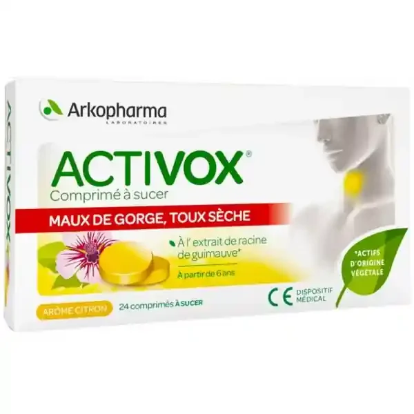 Arkopharma Activox Comprimé à Sucer Arôme Citron x 24